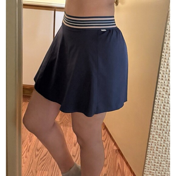 Calme Johnny Was Tennis Skirt Skort Women Large Blue Pleated Built In Shorts - Picture 8 of 14